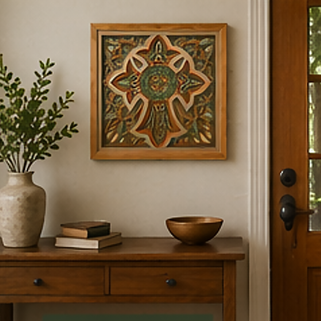 Light of Redemption | Layered Wooden Cross Wall Art | Handcrafted Christian Home Décor | Version #3
