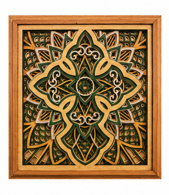 Steadfast Grace Layered Wooden Cross Wall Art | Christian Home Décor | Sage Green & Silver