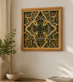 Steadfast Grace Layered Wooden Cross Wall Art | Christian Home Décor | Sage Green & Silver