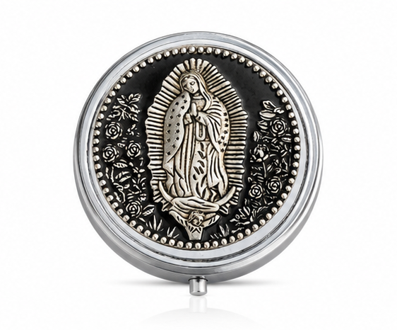 Our Lady of Guadalupe Rosary Keepsake Case with Pearl Rosary | Catholic Prayer & Gift Set