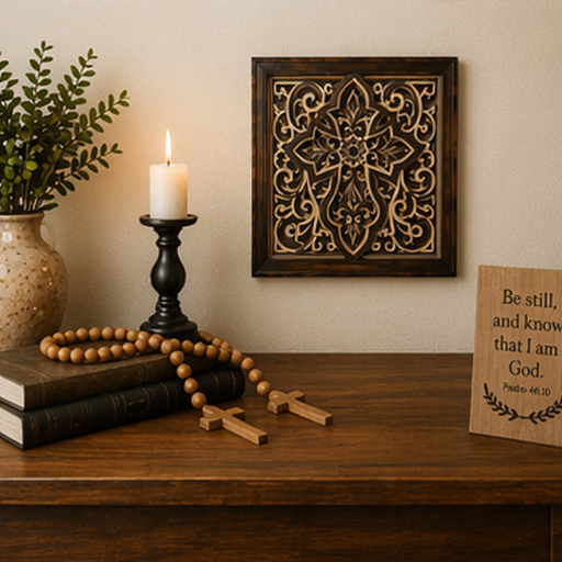 Grace Everlasting | Layered Wooden Cross Wall Art | Handcrafted Christian Home Décor | Version #3