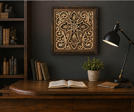 Grace Everlasting | Layered Wooden Cross Wall Art | Handcrafted Christian Home Décor | Version #3